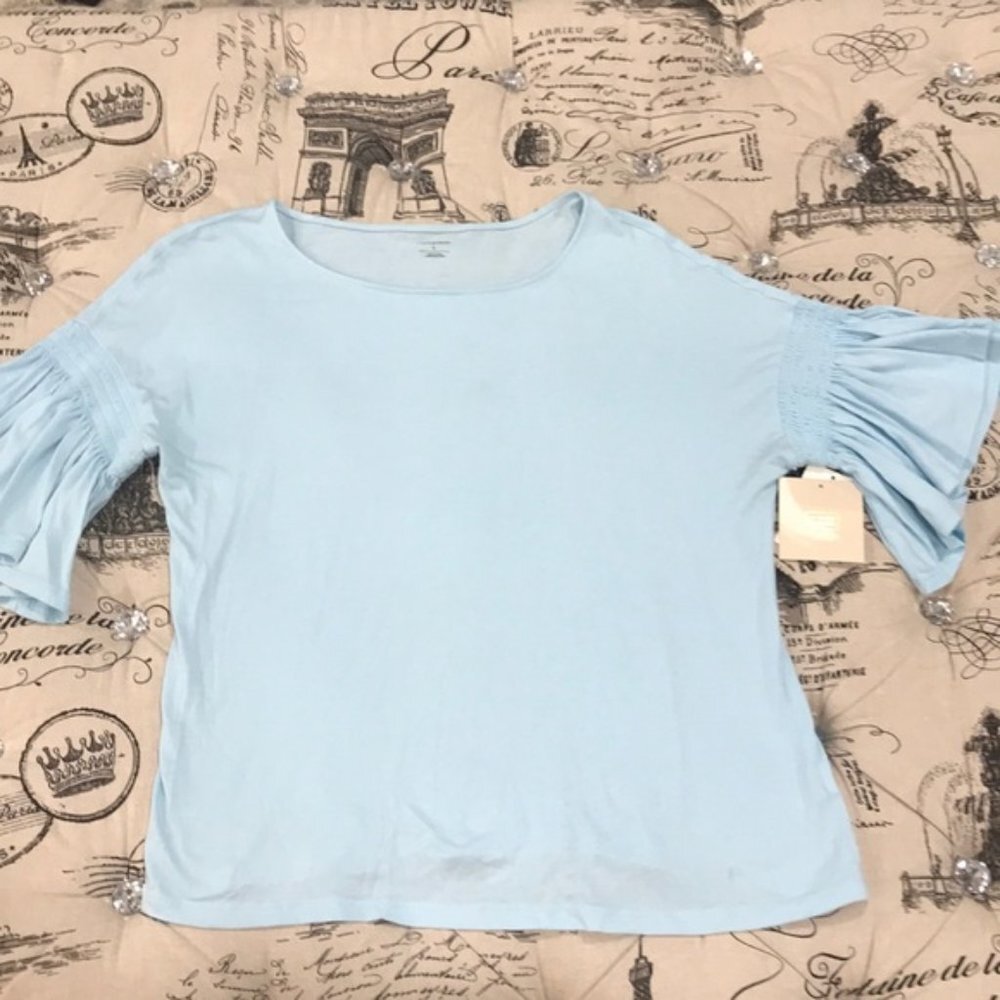 14th & Union Ruffle Sleeve Tee - Picture 3 of 4